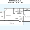 Floor plan: Pollock