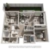 Floor plan: Two Bedroom