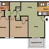 Floor plan: Two Bedroom	