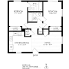 Floor plan: 2 Bedroom x 2 Bath Balcony