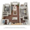Floor plan: Two Bedroom - B