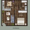 Floor plan: 1x1