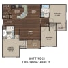 Floor plan: C1