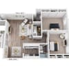 Floor plan: 2 bedroom 2 bathroom Renovated -Marshall