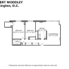 Floor plan: Two Bedroom One Bath