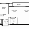 Floor plan: 2BR/2BA Renovated