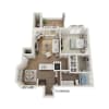 Floor plan: A1R - 1x1