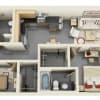 Floor plan: 2 Bedroom X
