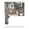 Floor plan: 1BD, 1BTH D
