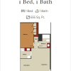 Floor plan: 1 Bed