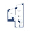 Floor plan: 1 Bed 1 Bath Q