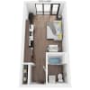 Floor plan: Studio E1C