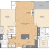 Floor plan: 2 Bed/2 Bath-B3-B8-B9