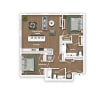 Floor plan: B13B