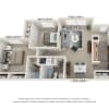 Floor plan: 2 Bedroom Garden Apartment 