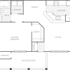 Floor plan: 1 Bedroom 1 Bath Deluxe
