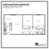 Floor plan: 2 Bedroom