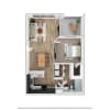 Floor plan: 1x1 Medium