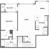 Floor plan: 1 Bed/1 Bath-A5