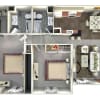 Floor plan: Two Bedroom | Two Bath
