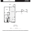 Floor plan: 1 Bedroom 1 Bath (A1)