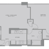 Floor plan: 1 Bed/1 Bath-A8