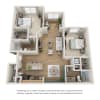 Floor plan: 2x2 Den