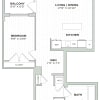 Floor plan: 1 Bed/1 Bath Den - Alula - B03