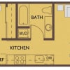 Floor plan: 1B - MFTE