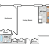 Floor plan: 1 Bedroom
