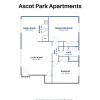 Floor plan: Two Bedroom 1 bath