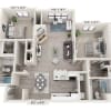 Floor plan: B4 Renovated