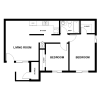 Floor plan: 2Bed/1Ba