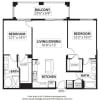 Floor plan: B4 2 Bed 2 Bath