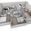 Floor plan: 3-2 BR Horizon Courtyard