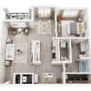 Floor plan: A2 - 1x1
