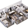 Floor plan: B-Flat 4