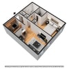 Floor plan: One Bedroom