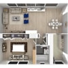 Floor plan: 1 Bed 1 Bath