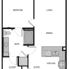 Floor plan: A4 One Bedroom