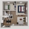 Floor plan: Two Bedroom