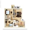 Floor plan: 2x1