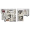Floor plan: 3 Bed 2 Bath Loft - CL1