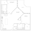 Floor plan: 2 Bed/2 Bath-B2a