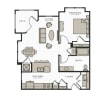 Floor plan: The Burlap-ADA | 1 Bed | 1 Bath