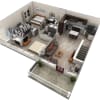 Floor plan: 2 BR Designer Overlook