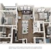 Floor plan: B1-60%