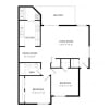 Floor plan: 2x1