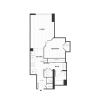 Floor plan: Studio/1 Bath with Den
