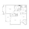 Floor plan: Ascot (759 SF)